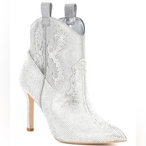Gianni Bini Rhinestone Cowboy Booties